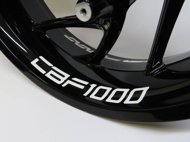 BIKE-label Felgenbettaufkleber kompatibel mit Honda CBF 1000 Motorrad 790000 von BIKE-label