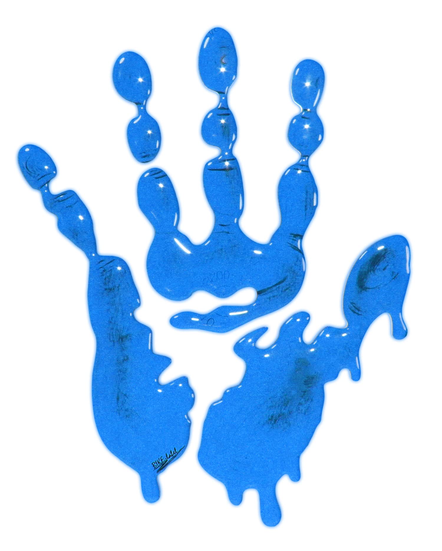 BIKE-label Tankpad 3D Motorrad Aufkleber Reflex Blau Hand Abdruck X507606 BIKE-label Tankpad 3D Motorrad Aufkleber Reflex Blau Hand Abdruck X507606 von BIKE-label