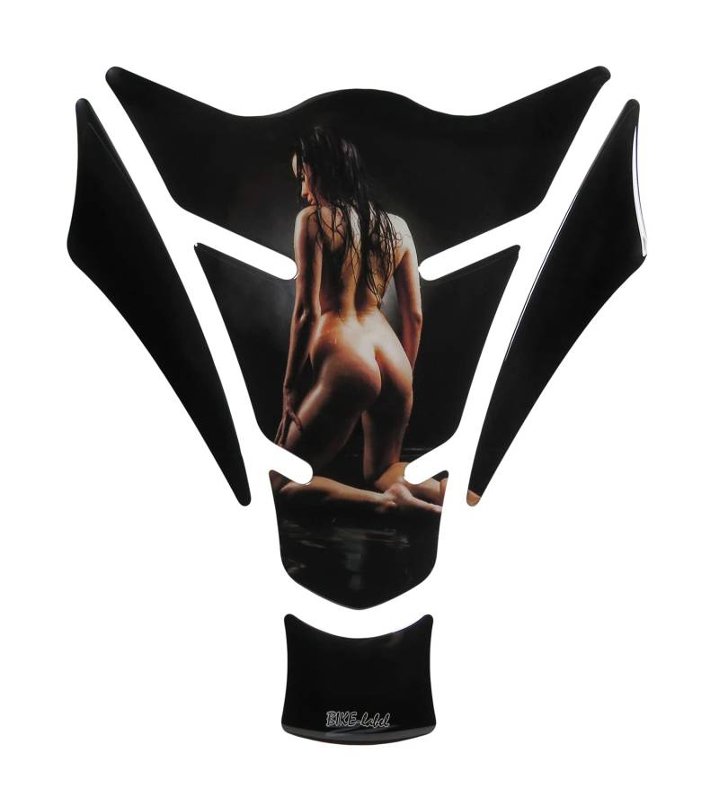 BIKE-label Tankpad 3D Motorrad-Aufkleber Tankschutz Lackschutz Girl X500049 von BIKE-label