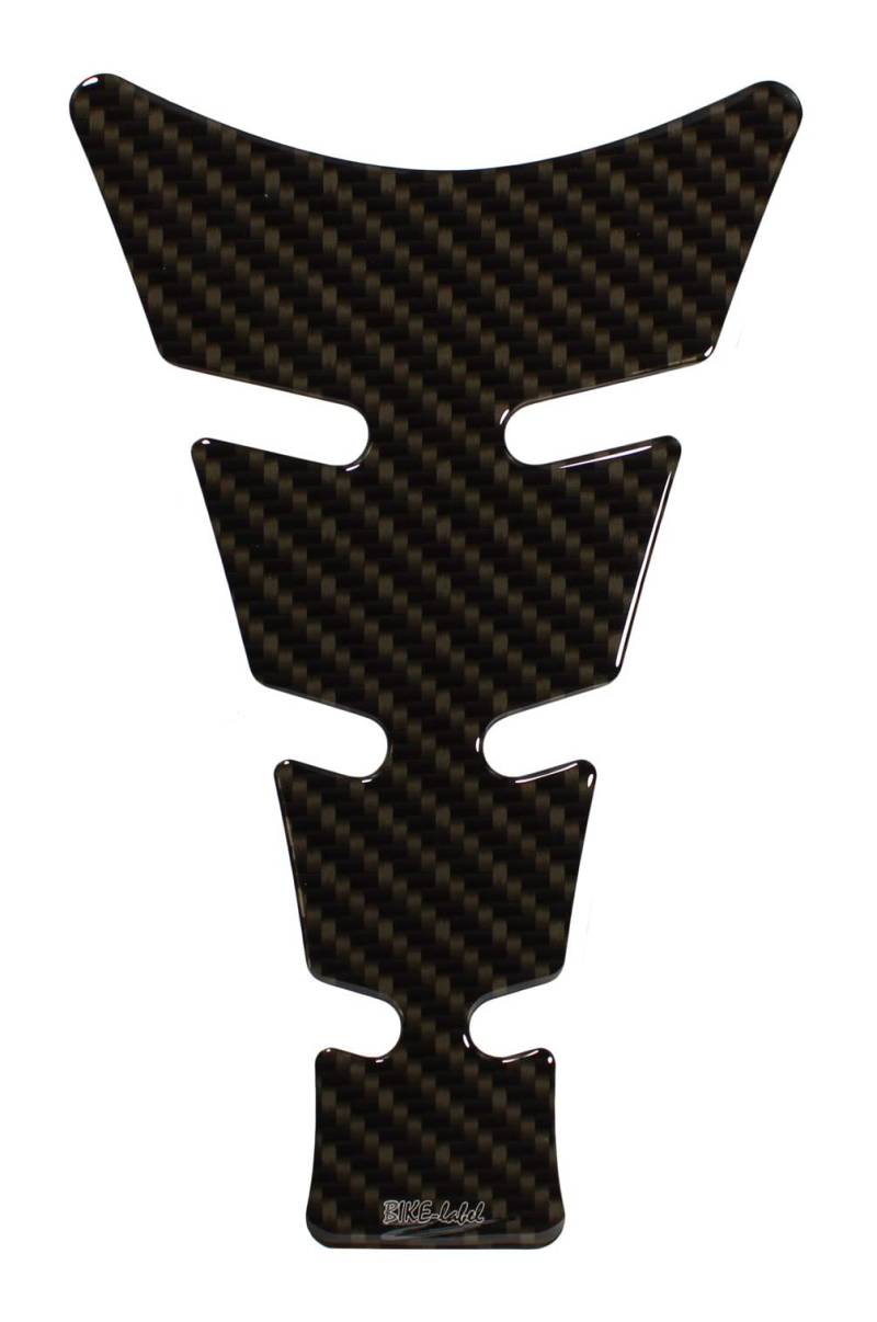 BIKE-label Tankpad 3D Motorrad Carbon Braun kompatibel für BMW X500658 von BIKE-label