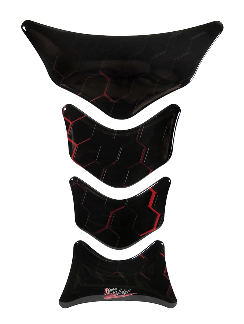 BIKE-label Tankpad 3D Motorrad Tankschutz Aufkleber Waben Rot universal 503131VA BIKE-label Tankpad 3D Motorrad Tankschutz Aufkleber Waben Rot universal 503131VA von BIKE-label