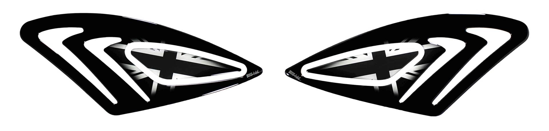 BIKE-label Tankpad Lackschutz Union Jack schwarz Kniepad kompatibel mit Triumph X800840 BIKE-label Tankpad Lackschutz Union Jack schwarz Kniepad kompatibel mit Triumph X800840 von BIKE-label