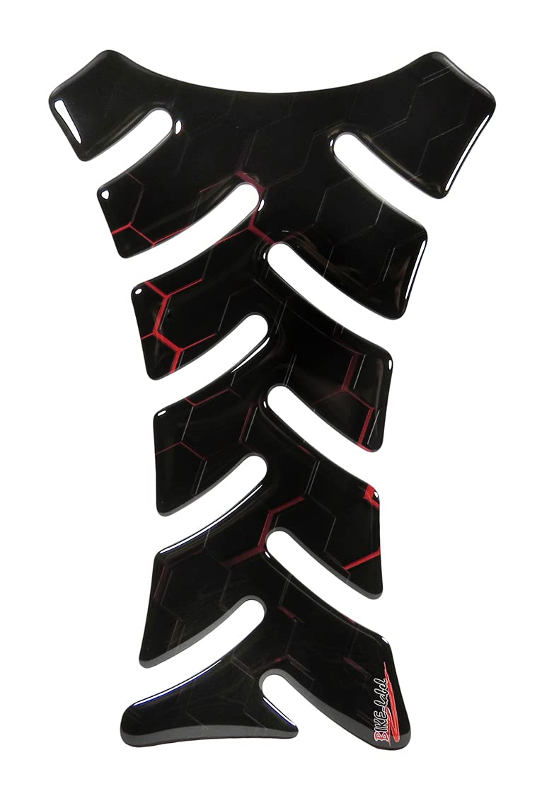 BIKE-label Tankpad Motorrad rot schwarz kompatibel für Triumph X503134 von BIKE-label