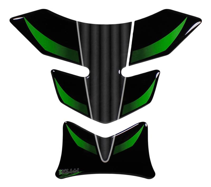 BIKE-label Tankpad klein 3D Motorrad kompatibel für Kawasaki X504307 von BIKE-label