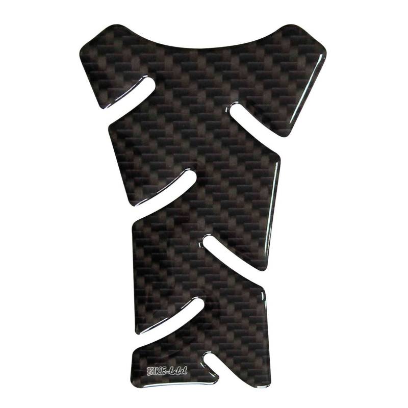 BIKE-label Tankpad klein Carbonlook Carbon Braun Tank Schutz für Motorrad Tank 501492 von BIKE-label
