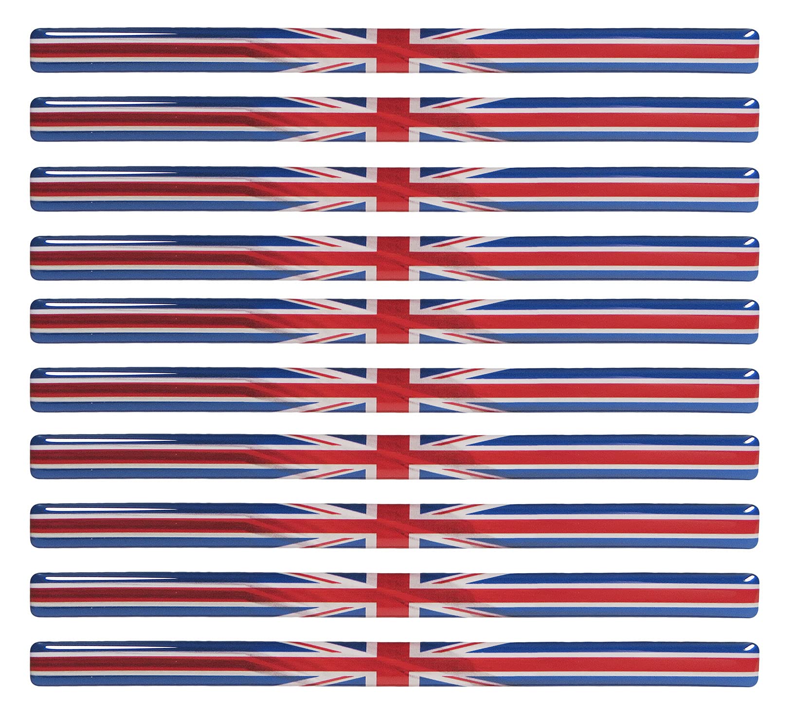 BIKE-label 3D Aufkleber Union Jack England Stripe 10 Stück je 150 x 10 mm 300552VE BIKE-label 3D Aufkleber Union Jack England Stripe 10 Stück je 150 x 10 mm 300552VE von BIKE-label
