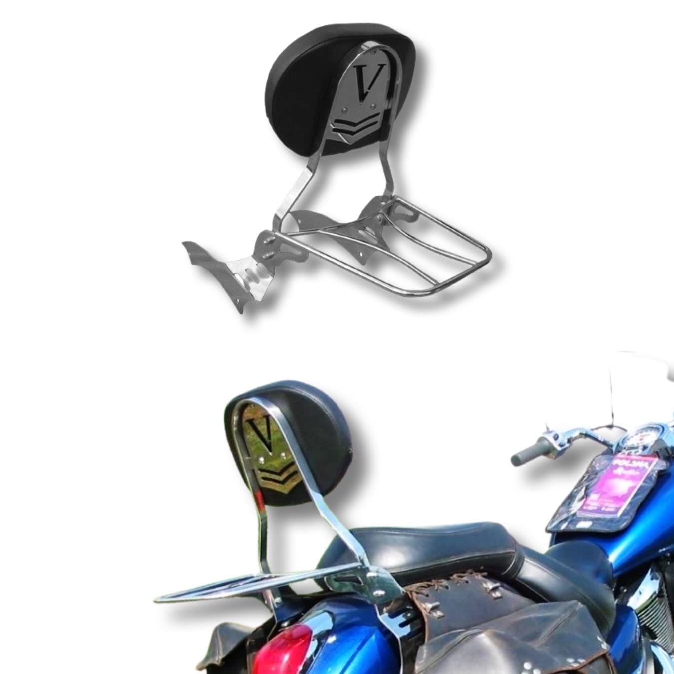 BM UK | XV1600/1700 | Motorrad Edelstahl hinten Sissy Bar Beifahrer-Rückenlehne + abnehmbarer Gepäckträger – XV 1600 / XV 1700 Road Star BM UK | XV1600/1700 | Motorrad Edelstahl hinten Sissy Bar Beifahrer-Rückenlehne + abnehmbarer Gepäckträger – XV 1600 / XV 1700 Road Star von BIKEMASTERSUK MOTORCYCLE PARTS & ACCESSORIES