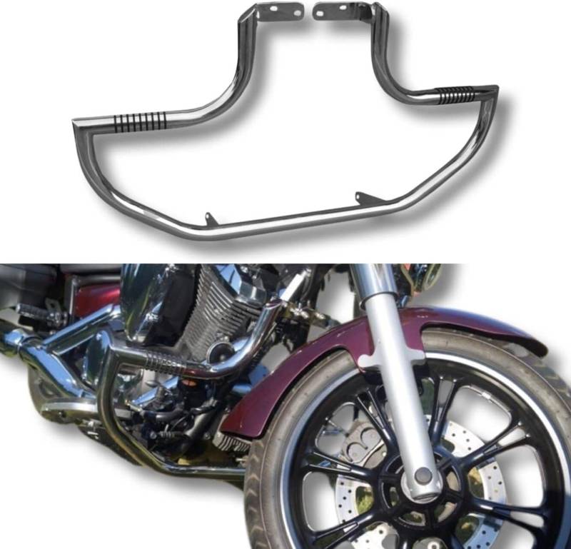 Highway Sturzbügel Motorschutz mit Fußrasten - für XVS 950 Midnight Star | V-Star 950 | Robuster Edelstahl OH18N9 Schutz von BIKEMASTERSUK MOTORCYCLE PARTS & ACCESSORIES