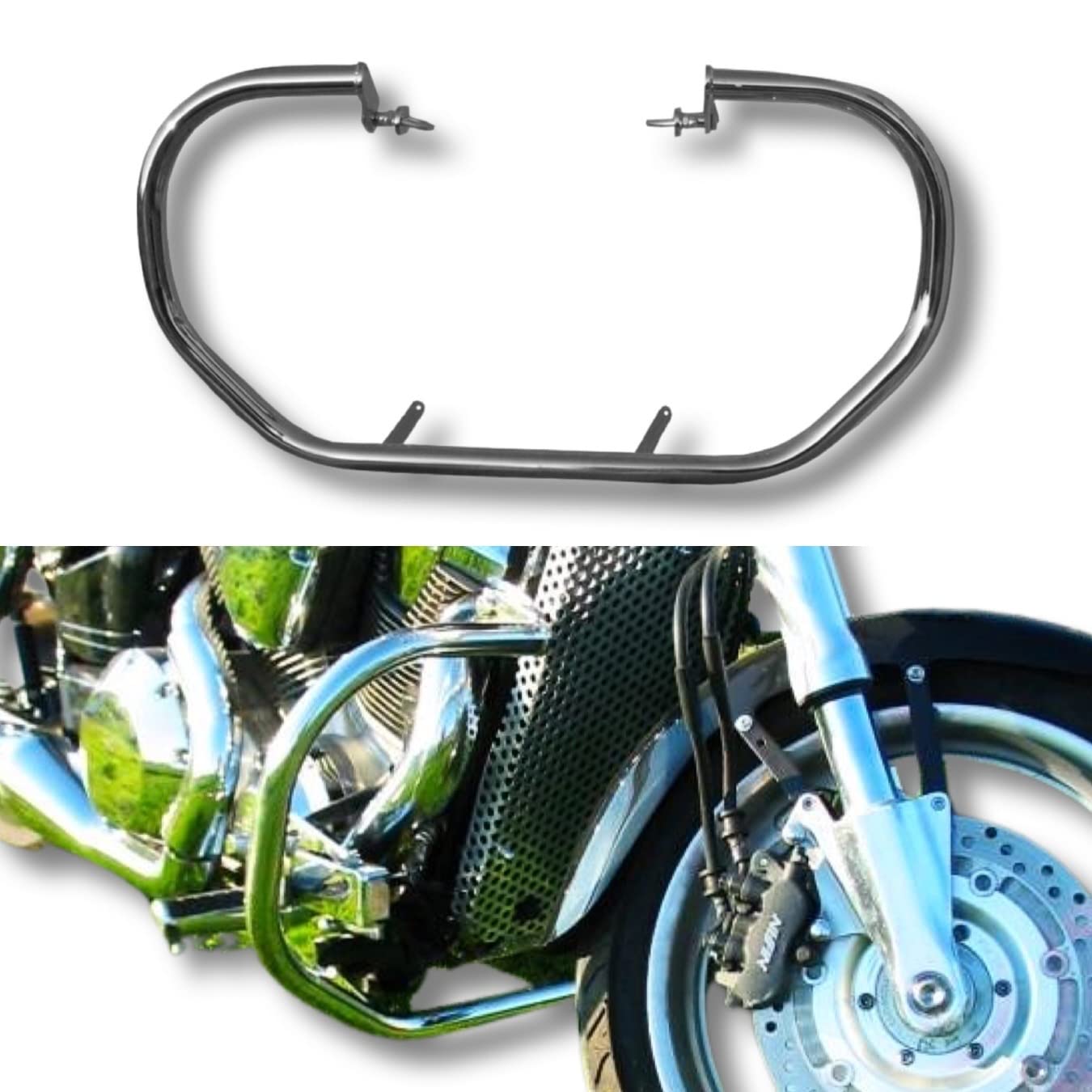 Klassischer Sturzbügel für VTX 1800 Custom | Robuster Motorschutz aus Edelstahl OH18N9 | Motorrad Schutzbügel Heavy-Duty Klassischer Sturzbügel für VTX 1800 Custom | Robuster Motorschutz aus Edelstahl OH18N9 | Motorrad Schutzbügel Heavy-Duty von BIKEMASTERSUK MOTORCYCLE PARTS & ACCESSORIES