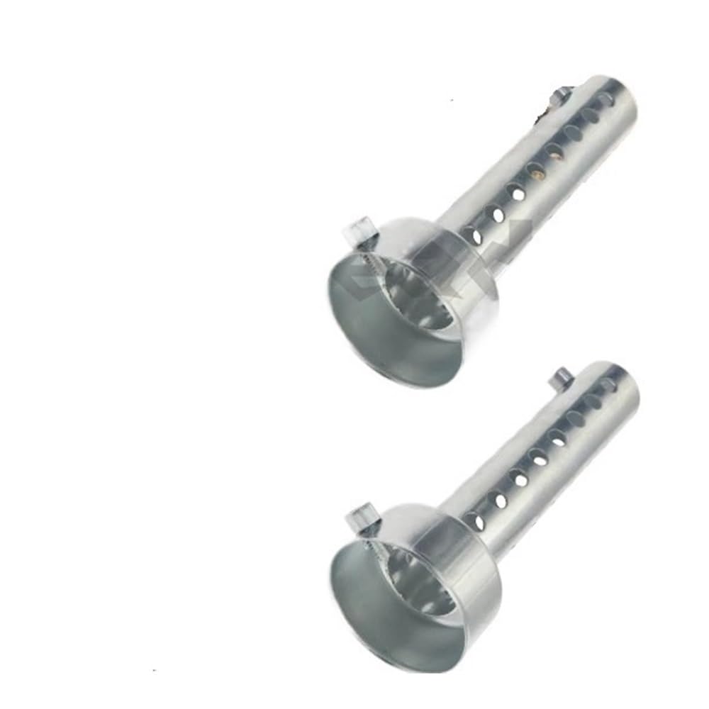 BIKKJBK Motorrad Schalldämpfer 2 X Motorrad-Schalldämpfer, Geräusch- Und Geräuscheliminator, Verstellbarer Schalldämpfer, Eisen, 35 Mm/42 Mm/45 Mm/48 Mm/60 Mm von BIKKJBK