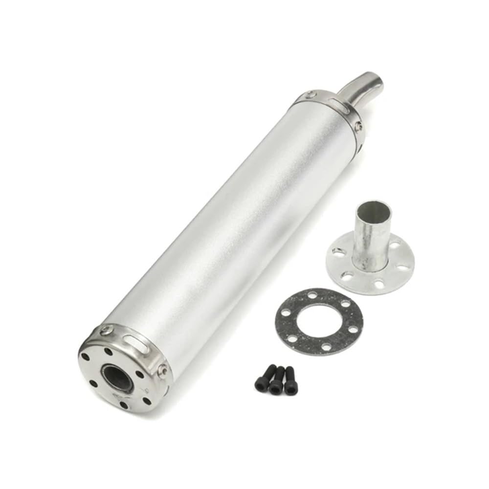 BIKKJBK Motorrad Schalldämpfer 20MM Zweitakt-Roller-Motorrad-Auspuffrohr 60x280mm Schalldämpfer Dichtung 2-Takt 50-250CC BIKKJBK Motorrad Schalldämpfer 20MM Zweitakt-Roller-Motorrad-Auspuffrohr 60x280mm Schalldämpfer Dichtung 2-Takt 50-250CC von BIKKJBK