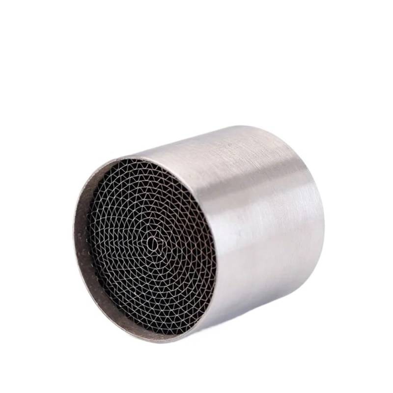 BIKKJBK Motorrad Schalldämpfer 48/50/53mm Universal Motorrad Auspuff Vorne Header Mid Link Rohr Ende Verbinden Rohr Für Moto Schalldämpfer von BIKKJBK