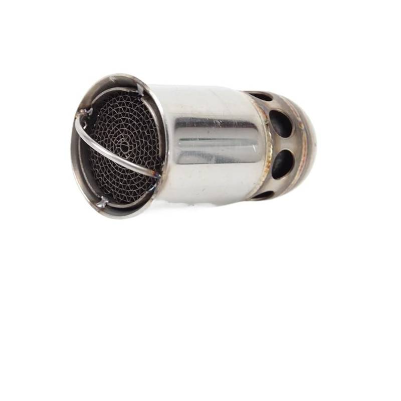 BIKKJBK Motorrad Schalldämpfer 48mm 51mm 60mm Front Mid End Katalysator Schallwand Für Motorrad Auspuff Schalldämpfer Schallwand Lärm Sound Eliminator von BIKKJBK