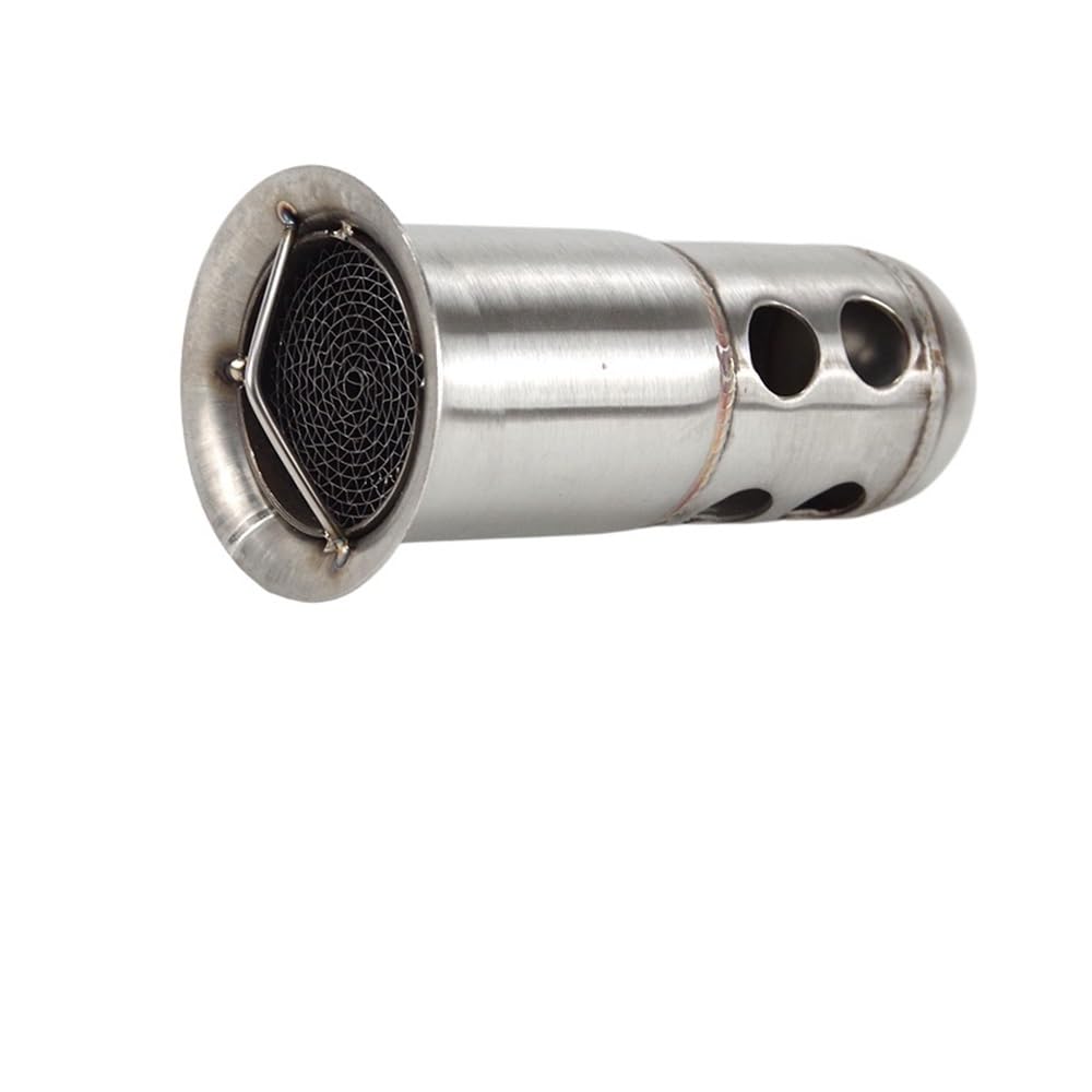 BIKKJBK Motorrad Schalldämpfer 48mm 51mm 60mm Front Mid End Katalysator Schallwand Für Motorrad Auspuff Schalldämpfer Schallwand Lärm Sound Eliminator BIKKJBK Motorrad Schalldämpfer 48mm 51mm 60mm Front Mid End Katalysator Schallwand Für Motorrad Auspuff Schalldämpfer Schallwand Lärm Sound Eliminator von BIKKJBK