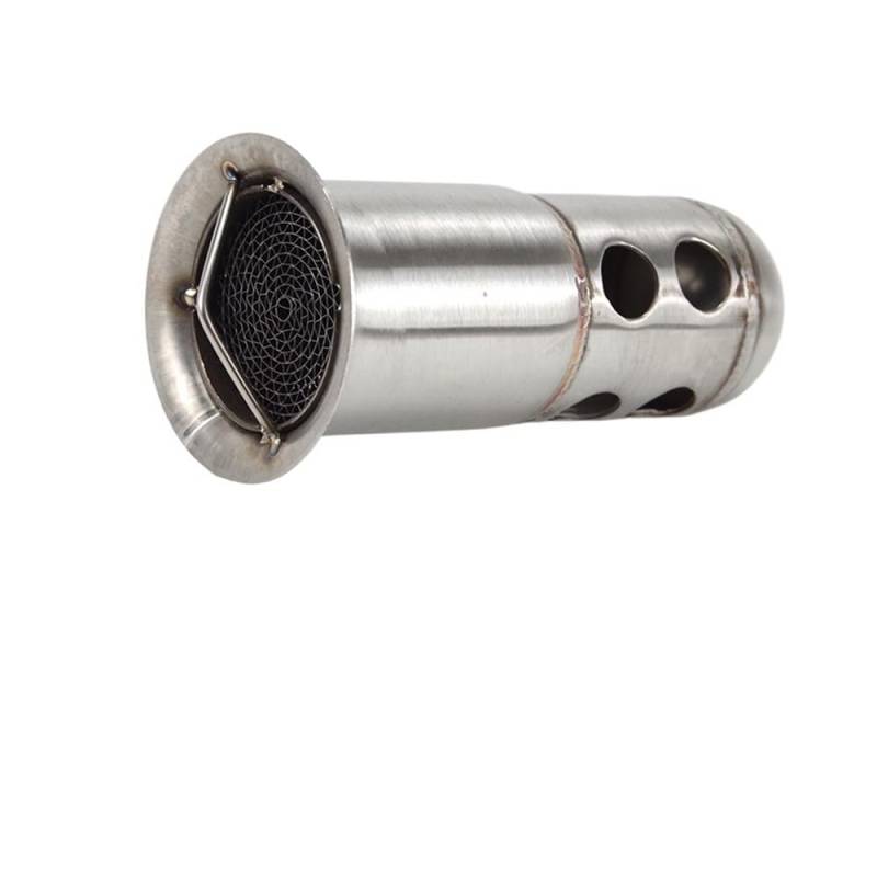 BIKKJBK Motorrad Schalldämpfer 48mm 51mm 60mm Front Mid End Katalysator Schallwand Für Motorrad Auspuff Schalldämpfer Schallwand Lärm Sound Eliminator von BIKKJBK