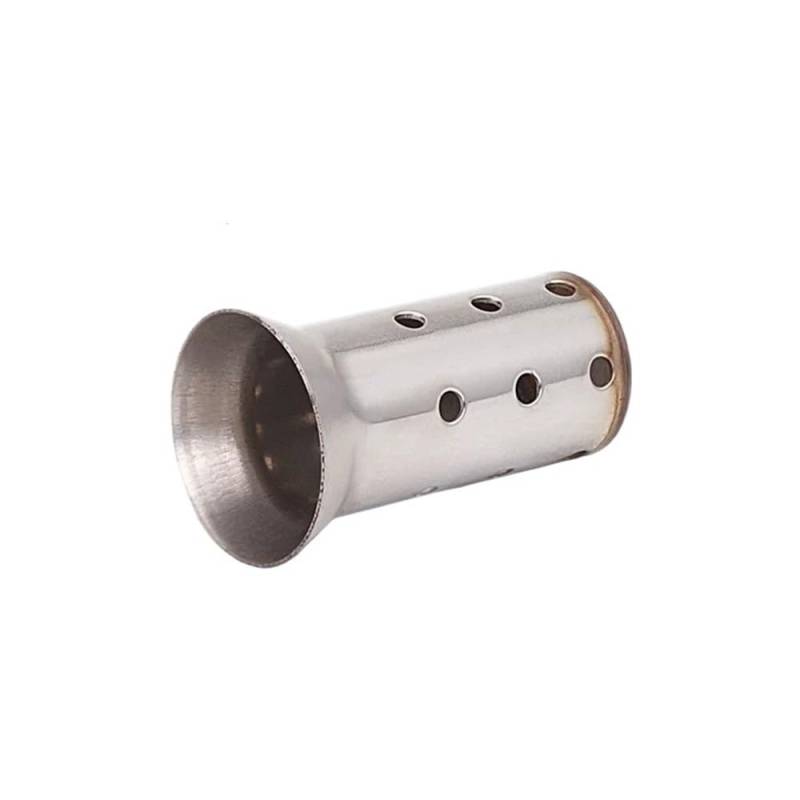 BIKKJBK Motorrad Schalldämpfer 51 MM Universal Front Mid End Für Motorrad Auspuff Schalldämpfer Lärm Sound Eliminator von BIKKJBK