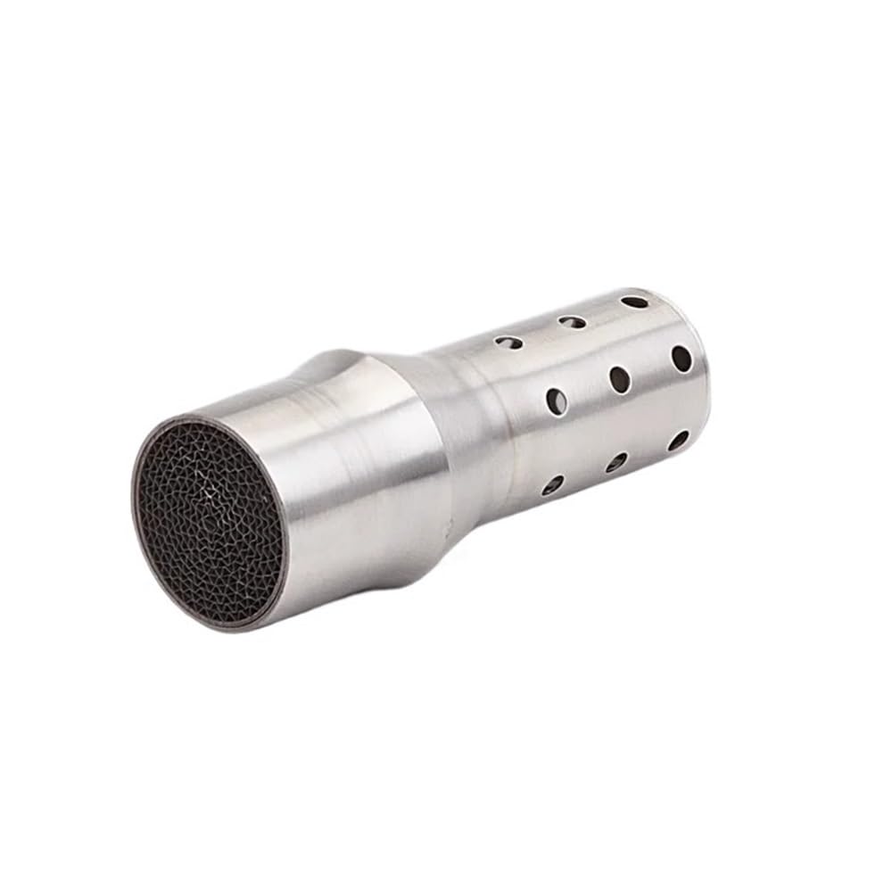 BIKKJBK Motorrad Schalldämpfer 51 MM Universal Front Mid End Für Motorrad Auspuff Schalldämpfer Lärm Sound Eliminator BIKKJBK Motorrad Schalldämpfer 51 MM Universal Front Mid End Für Motorrad Auspuff Schalldämpfer Lärm Sound Eliminator von BIKKJBK