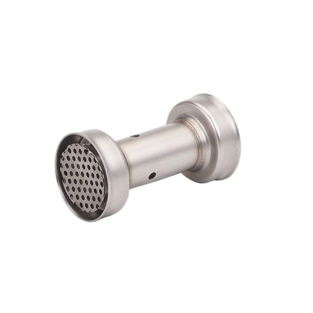 BIKKJBK Motorrad Schalldämpfer 51 MM Universal Front Mid End Für Motorrad Auspuff Schalldämpfer Lärm Sound Eliminator von BIKKJBK
