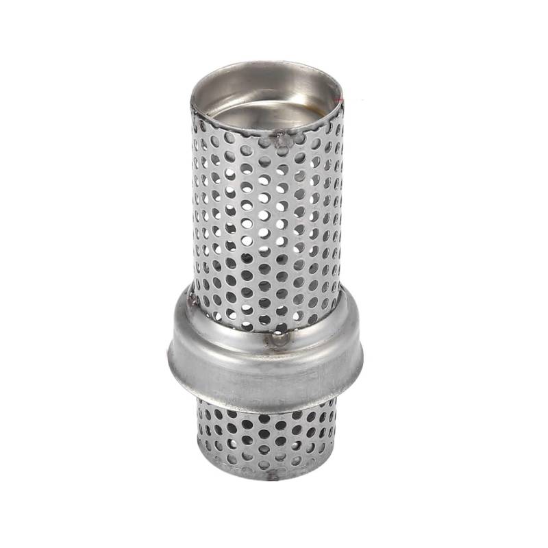 BIKKJBK Motorrad Schalldämpfer 51 Mm Universal-Motorrad-Auspuff-Schalldämpfer, Geräusch-Sound, Auspuff-Einsatz, Schalldämpferrohr, Silberton von BIKKJBK