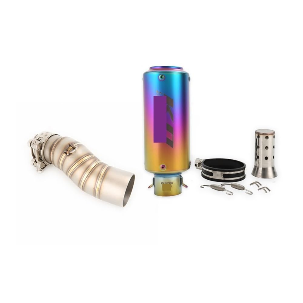 BIKKJBK Motorrad Schalldämpfer 51MM Auspuffspitzen Für 450SR 450NK 450SS 2022-2024 Motorrad Mittelverbindungsrohr Schalldämpfer Schalldämpfer BIKKJBK Motorrad Schalldämpfer 51MM Auspuffspitzen Für 450SR 450NK 450SS 2022-2024 Motorrad Mittelverbindungsrohr Schalldämpfer Schalldämpfer von BIKKJBK