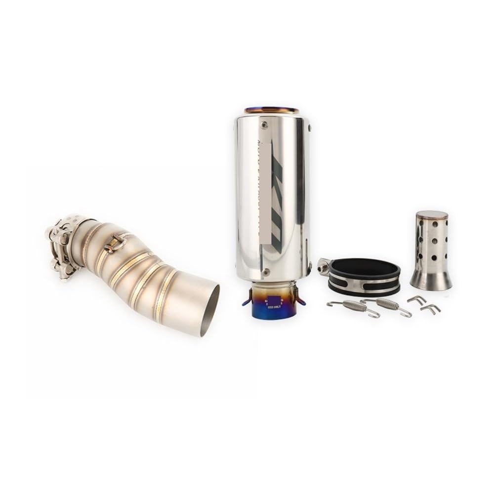 BIKKJBK Motorrad Schalldämpfer 51MM Auspuffspitzen Für 450SR 450NK 450SS 2022-2024 Motorrad Mittelverbindungsrohr Schalldämpfer Schalldämpfer BIKKJBK Motorrad Schalldämpfer 51MM Auspuffspitzen Für 450SR 450NK 450SS 2022-2024 Motorrad Mittelverbindungsrohr Schalldämpfer Schalldämpfer von BIKKJBK