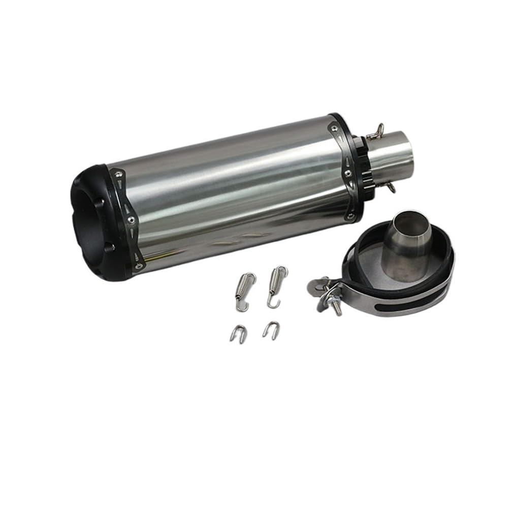 BIKKJBK Motorrad Schalldämpfer 51mm Einlass Motorrad Auspuffrohr Carbon Faser Schalldämpfer Stahl Moto Für Z1000 R1 GSR750 MT09 R6 BIKKJBK Motorrad Schalldämpfer 51mm Einlass Motorrad Auspuffrohr Carbon Faser Schalldämpfer Stahl Moto Für Z1000 R1 GSR750 MT09 R6 von BIKKJBK