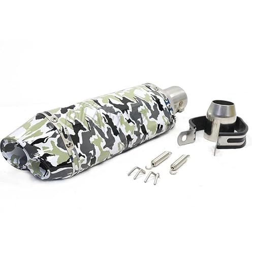 BIKKJBK Motorrad Schalldämpfer 51mm Universal Motorrad Auspuff Schalldämpfer Geändert Rohr Moto Für AKR25 NK250 Z900 NMAX GTS300 BIKKJBK Motorrad Schalldämpfer 51mm Universal Motorrad Auspuff Schalldämpfer Geändert Rohr Moto Für AKR25 NK250 Z900 NMAX GTS300 von BIKKJBK