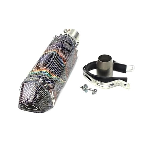 BIKKJBK Motorrad Schalldämpfer 51mm Universal Motorrad Auspuff Schalldämpfer Geändert Rohr Moto Für AKR25 NK250 Z900 NMAX GTS300 BIKKJBK Motorrad Schalldämpfer 51mm Universal Motorrad Auspuff Schalldämpfer Geändert Rohr Moto Für AKR25 NK250 Z900 NMAX GTS300 von BIKKJBK