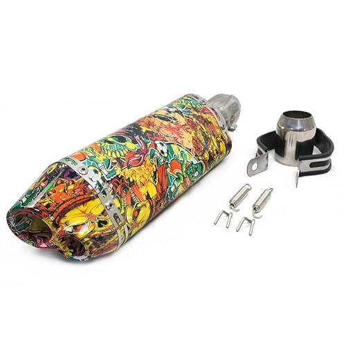 BIKKJBK Motorrad Schalldämpfer 51mm Universal Motorrad Auspuff Schalldämpfer Geändert Rohr Moto Für AKR25 NK250 Z900 NMAX GTS300 BIKKJBK Motorrad Schalldämpfer 51mm Universal Motorrad Auspuff Schalldämpfer Geändert Rohr Moto Für AKR25 NK250 Z900 NMAX GTS300 von BIKKJBK