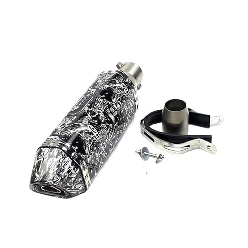 BIKKJBK Motorrad Schalldämpfer 51mm Universal Motorrad Auspuff Schalldämpfer Geändert Rohr Moto Für AKR25 NK250 Z900 NMAX GTS300 BIKKJBK Motorrad Schalldämpfer 51mm Universal Motorrad Auspuff Schalldämpfer Geändert Rohr Moto Für AKR25 NK250 Z900 NMAX GTS300 von BIKKJBK