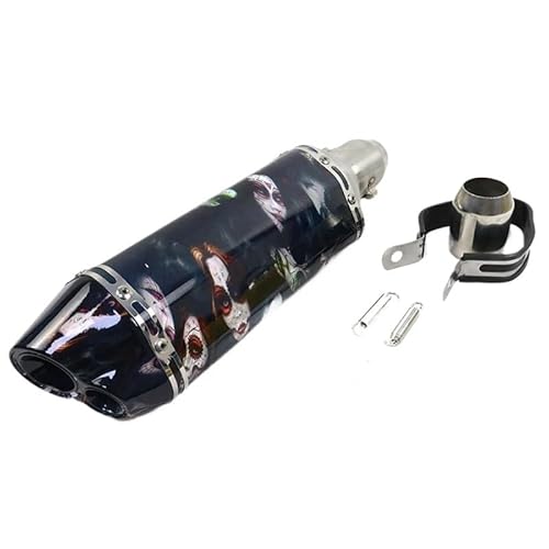 BIKKJBK Motorrad Schalldämpfer 51mm Universal Motorrad Auspuff Schalldämpfer Geändert Rohr Moto Für AKR25 NK250 Z900 NMAX GTS300 BIKKJBK Motorrad Schalldämpfer 51mm Universal Motorrad Auspuff Schalldämpfer Geändert Rohr Moto Für AKR25 NK250 Z900 NMAX GTS300 von BIKKJBK