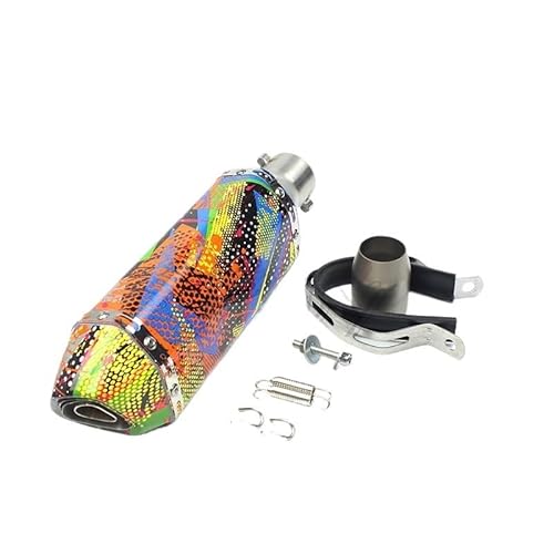 BIKKJBK Motorrad Schalldämpfer 51mm Universal Motorrad Auspuff Schalldämpfer Geändert Rohr Moto Für AKR25 NK250 Z900 NMAX GTS300 BIKKJBK Motorrad Schalldämpfer 51mm Universal Motorrad Auspuff Schalldämpfer Geändert Rohr Moto Für AKR25 NK250 Z900 NMAX GTS300 von BIKKJBK