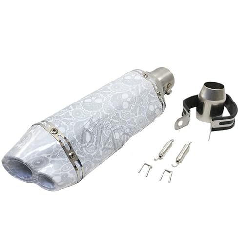 BIKKJBK Motorrad Schalldämpfer 51mm Universal Motorrad Auspuff Schalldämpfer Geändert Rohr Moto Für AKR25 NK250 Z900 NMAX GTS300 BIKKJBK Motorrad Schalldämpfer 51mm Universal Motorrad Auspuff Schalldämpfer Geändert Rohr Moto Für AKR25 NK250 Z900 NMAX GTS300 von BIKKJBK