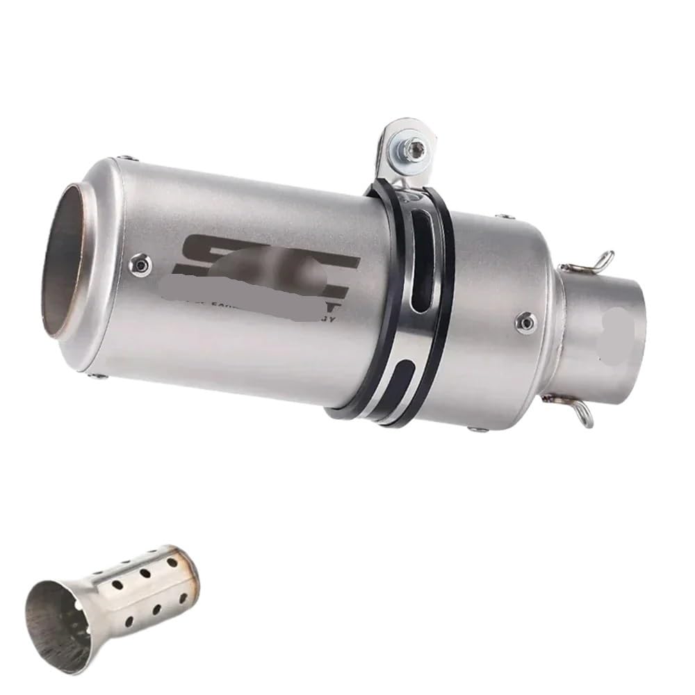 BIKKJBK Motorrad Schalldämpfer 51mm Universal Motorrad Auspuffrohre Schalldämpfer Stahl Mit Für Z800 Z900 R3 R25 CBR600 S1000RR MT07 MT09 BIKKJBK Motorrad Schalldämpfer 51mm Universal Motorrad Auspuffrohre Schalldämpfer Stahl Mit Für Z800 Z900 R3 R25 CBR600 S1000RR MT07 MT09 von BIKKJBK