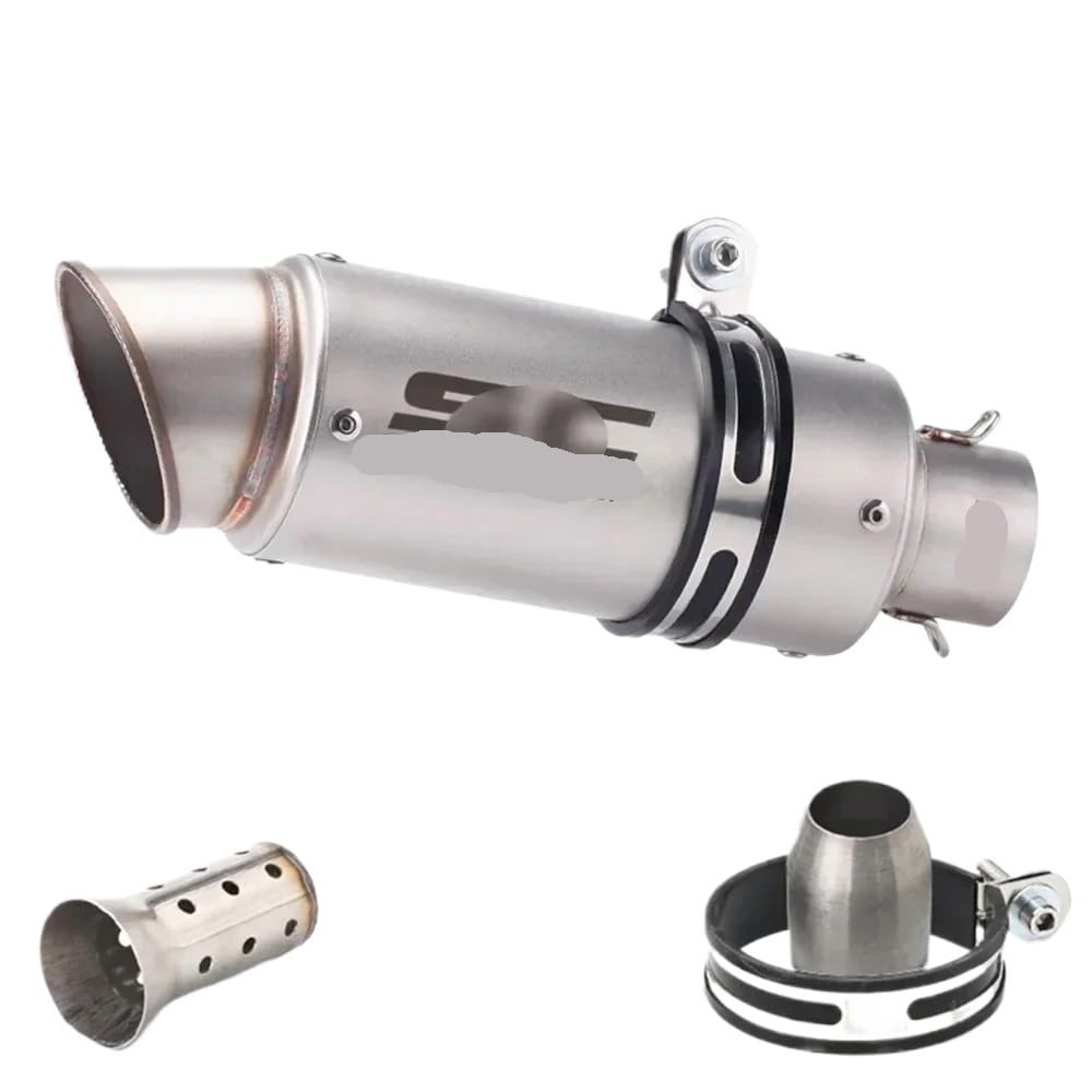 BIKKJBK Motorrad Schalldämpfer 51mm Universal Motorrad Auspuffrohre Schalldämpfer Stahl Mit Für Z800 Z900 R3 R25 CBR600 S1000RR MT07 MT09 BIKKJBK Motorrad Schalldämpfer 51mm Universal Motorrad Auspuffrohre Schalldämpfer Stahl Mit Für Z800 Z900 R3 R25 CBR600 S1000RR MT07 MT09 von BIKKJBK