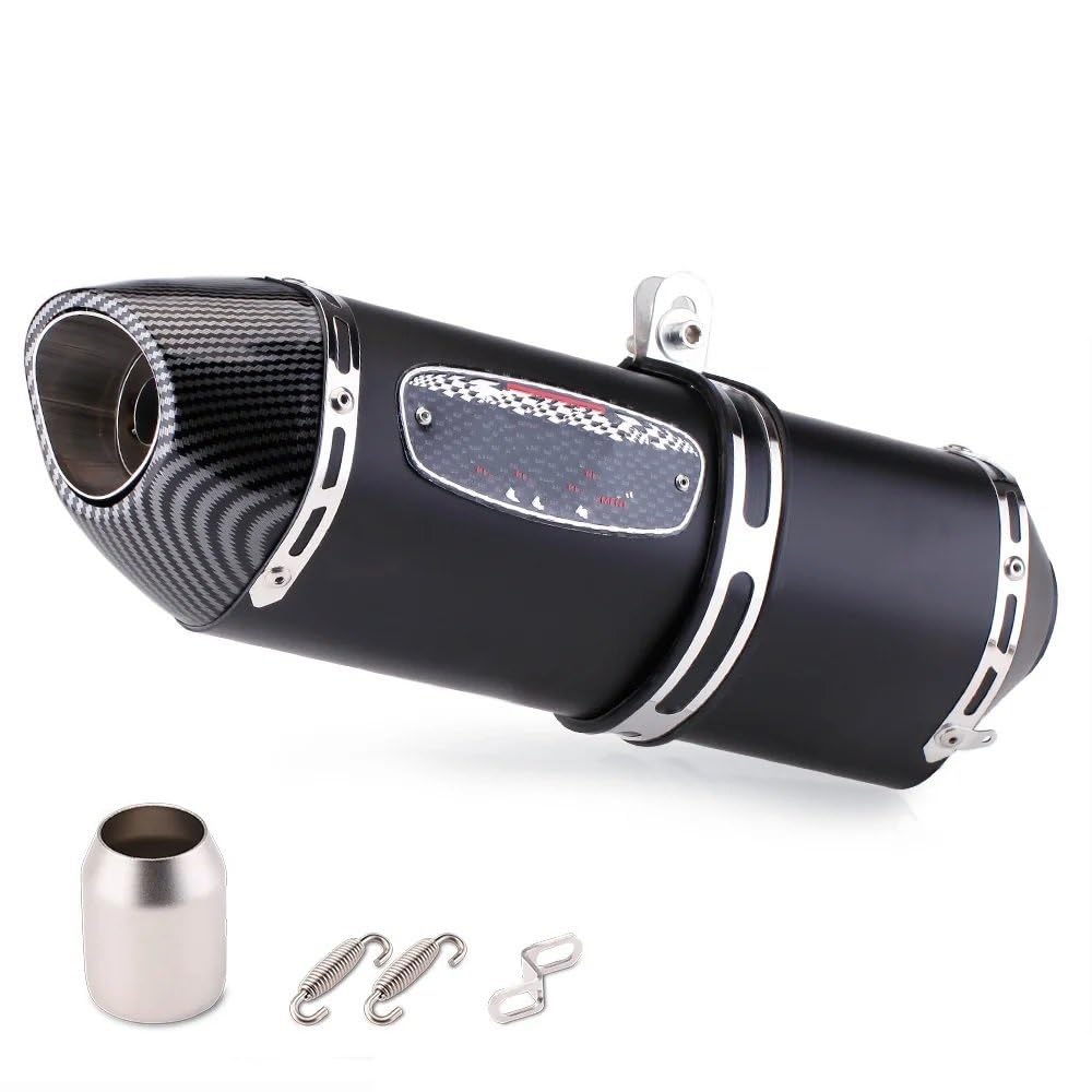 BIKKJBK Motorrad Schalldämpfer 51mm Universal Motorrad R77 Modifizierter Auspuff Schalldämpfer Für Pcx 125 150 C650gt Tmx530 Cb500 BIKKJBK Motorrad Schalldämpfer 51mm Universal Motorrad R77 Modifizierter Auspuff Schalldämpfer Für Pcx 125 150 C650gt Tmx530 Cb500 von BIKKJBK