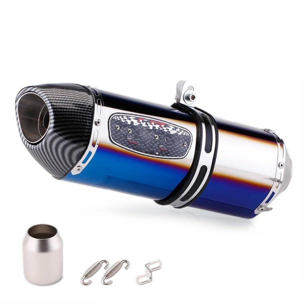 BIKKJBK Motorrad Schalldämpfer 51mm Universal Motorrad R77 Modifizierter Auspuff Schalldämpfer Für Pcx 125 150 C650gt Tmx530 Cb500 BIKKJBK Motorrad Schalldämpfer 51mm Universal Motorrad R77 Modifizierter Auspuff Schalldämpfer Für Pcx 125 150 C650gt Tmx530 Cb500 von BIKKJBK