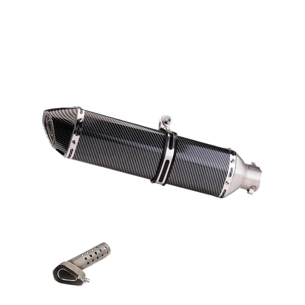 BIKKJBK Motorrad Schalldämpfer 51mm Universal Zubehör Motorrad Auspuffrohr Modifizierte Schalldämpfer Rohr Für XJ6 MT07 09 03 BIKKJBK Motorrad Schalldämpfer 51mm Universal Zubehör Motorrad Auspuffrohr Modifizierte Schalldämpfer Rohr Für XJ6 MT07 09 03 von BIKKJBK