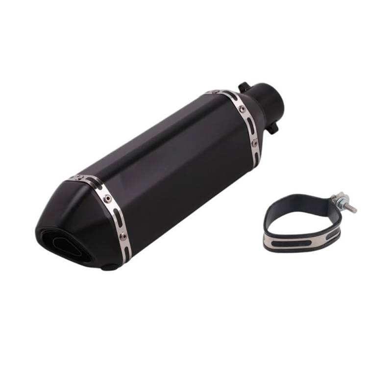 BIKKJBK Motorrad Schalldämpfer 51mm Universal Zubehör Motorrad Auspuffrohr Modifizierte Schalldämpfer Rohr Für XJ6 MT07 09 03 von BIKKJBK