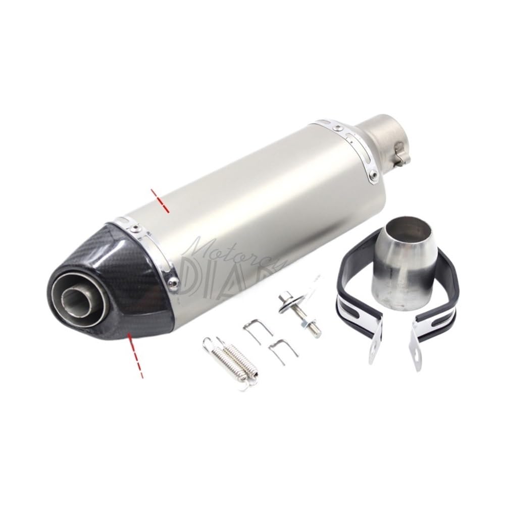 BIKKJBK Motorrad Schalldämpfer 51mm Universel Motorrad Auspuff Schalldämpfer Modifiziertes Rohr Für X-ADV750 XMAX300 RC390 R15 Fahrrad BIKKJBK Motorrad Schalldämpfer 51mm Universel Motorrad Auspuff Schalldämpfer Modifiziertes Rohr Für X-ADV750 XMAX300 RC390 R15 Fahrrad von BIKKJBK