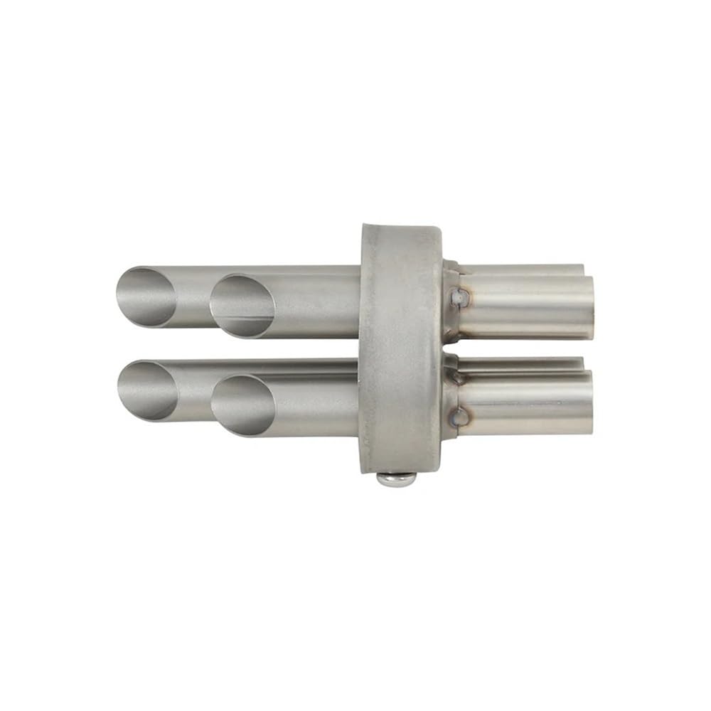 BIKKJBK Motorrad Schalldämpfer 60,8 Mm Universal-Motorrad-Auspuffrohr, 2/3/4-Loch, Abnehmbarer Schalldämpfer, Reduziert Geräusche, Schalleliminator, Modifiziert BIKKJBK Motorrad Schalldämpfer 60,8 Mm Universal-Motorrad-Auspuffrohr, 2/3/4-Loch, Abnehmbarer Schalldämpfer, Reduziert Geräusche, Schalleliminator, Modifiziert von BIKKJBK