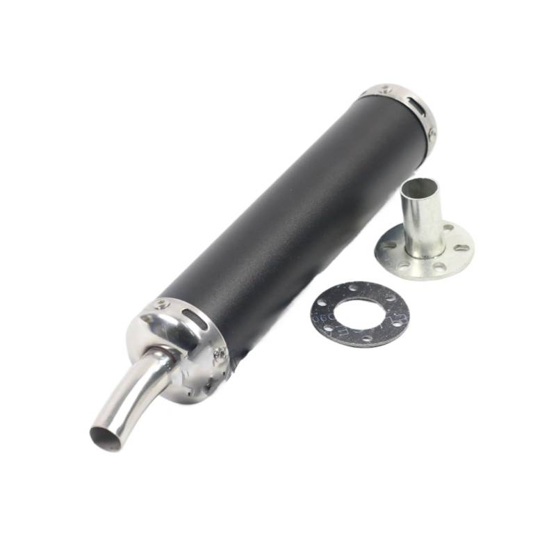 BIKKJBK Motorrad Schalldämpfer 60 * 280mm Universal Metall Moto Schalldämpfer Motorrad Auspuffrohr Schalldämpfer Motocross Für 125cc 20mm 50cc Modif von BIKKJBK