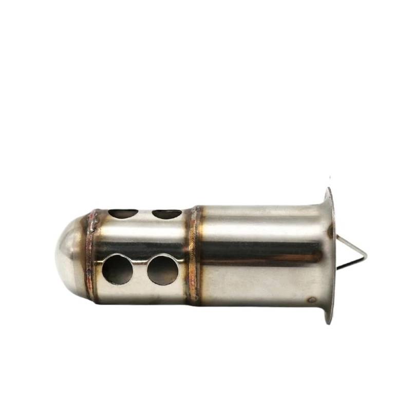 BIKKJBK Motorrad Schalldämpfer Für 51 Mm 60 Mm Einlass-Motorrad-Auspuffschalldämpfer, Verstellbarer Schalldämpfer, Geräusch-Sound-Eliminator von BIKKJBK