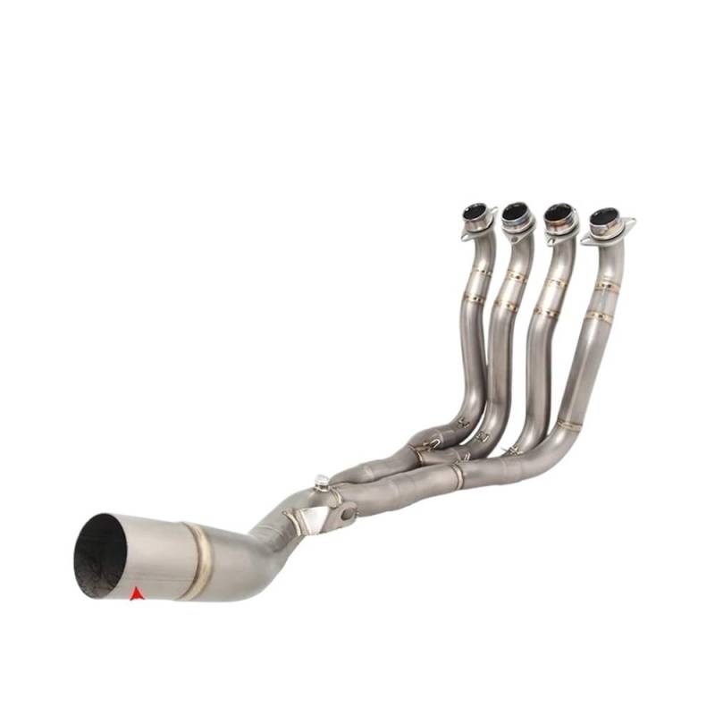 BIKKJBK Motorrad Schalldämpfer Für GSXR1000 GSXR 1000 2017-2023 Motorrad Auspuff Legierung Slip Auf Vorne Link Rohr Original Muffel von BIKKJBK
