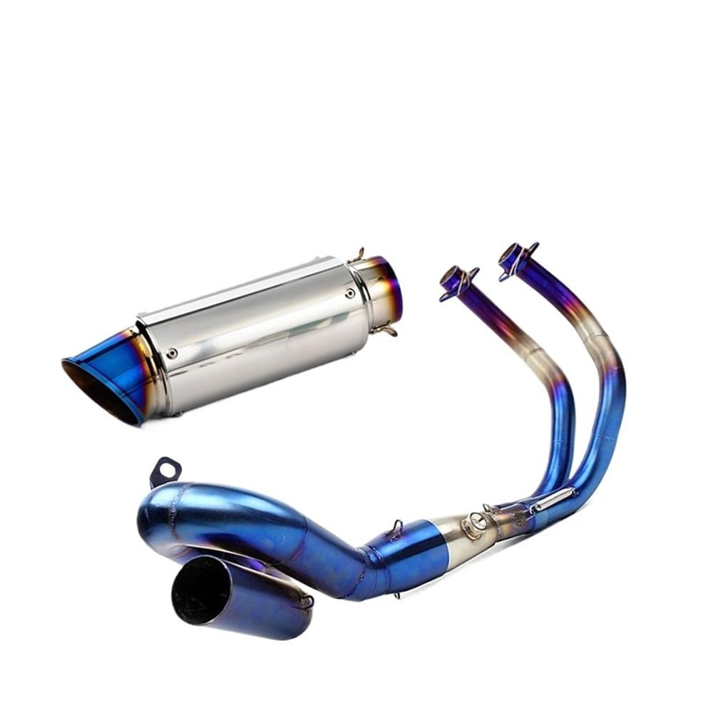 BIKKJBK Motorrad Schalldämpfer Für R7 R 7 2021 22 2023 Slip On Volle Motorrad Auspuff Ändern Vorne Link Rohr Carbon Schalldämpfer BIKKJBK Motorrad Schalldämpfer Für R7 R 7 2021 22 2023 Slip On Volle Motorrad Auspuff Ändern Vorne Link Rohr Carbon Schalldämpfer von BIKKJBK