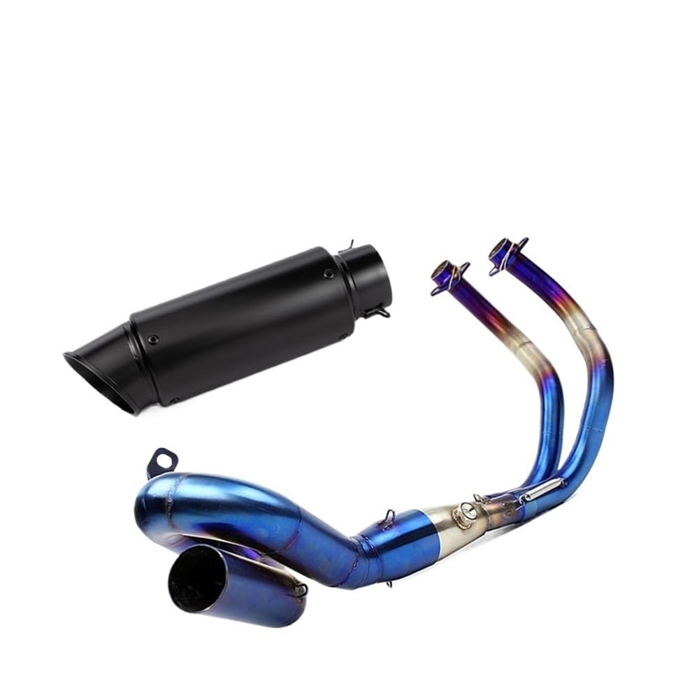 BIKKJBK Motorrad Schalldämpfer Für R7 R 7 2021 22 2023 Slip On Volle Motorrad Auspuff Ändern Vorne Link Rohr Carbon Schalldämpfer BIKKJBK Motorrad Schalldämpfer Für R7 R 7 2021 22 2023 Slip On Volle Motorrad Auspuff Ändern Vorne Link Rohr Carbon Schalldämpfer von BIKKJBK