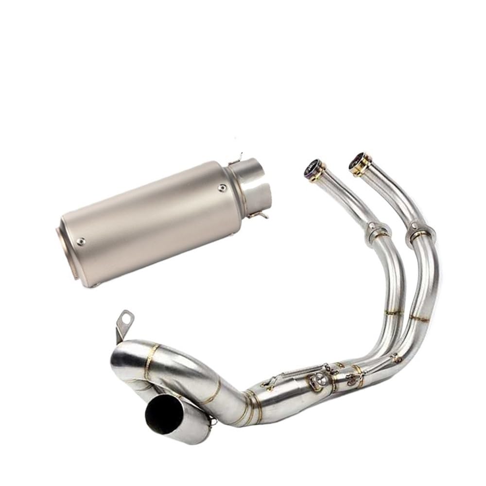 BIKKJBK Motorrad Schalldämpfer Für R7 R 7 2021 22 2023 Slip On Volle Motorrad Auspuff Ändern Vorne Link Rohr Carbon Schalldämpfer BIKKJBK Motorrad Schalldämpfer Für R7 R 7 2021 22 2023 Slip On Volle Motorrad Auspuff Ändern Vorne Link Rohr Carbon Schalldämpfer von BIKKJBK