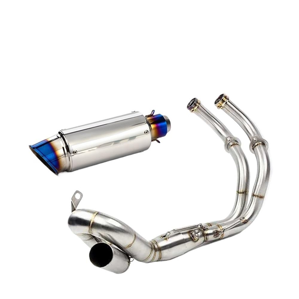 BIKKJBK Motorrad Schalldämpfer Für R7 R 7 2021 22 2023 Slip On Volle Motorrad Auspuff Ändern Vorne Link Rohr Carbon Schalldämpfer BIKKJBK Motorrad Schalldämpfer Für R7 R 7 2021 22 2023 Slip On Volle Motorrad Auspuff Ändern Vorne Link Rohr Carbon Schalldämpfer von BIKKJBK