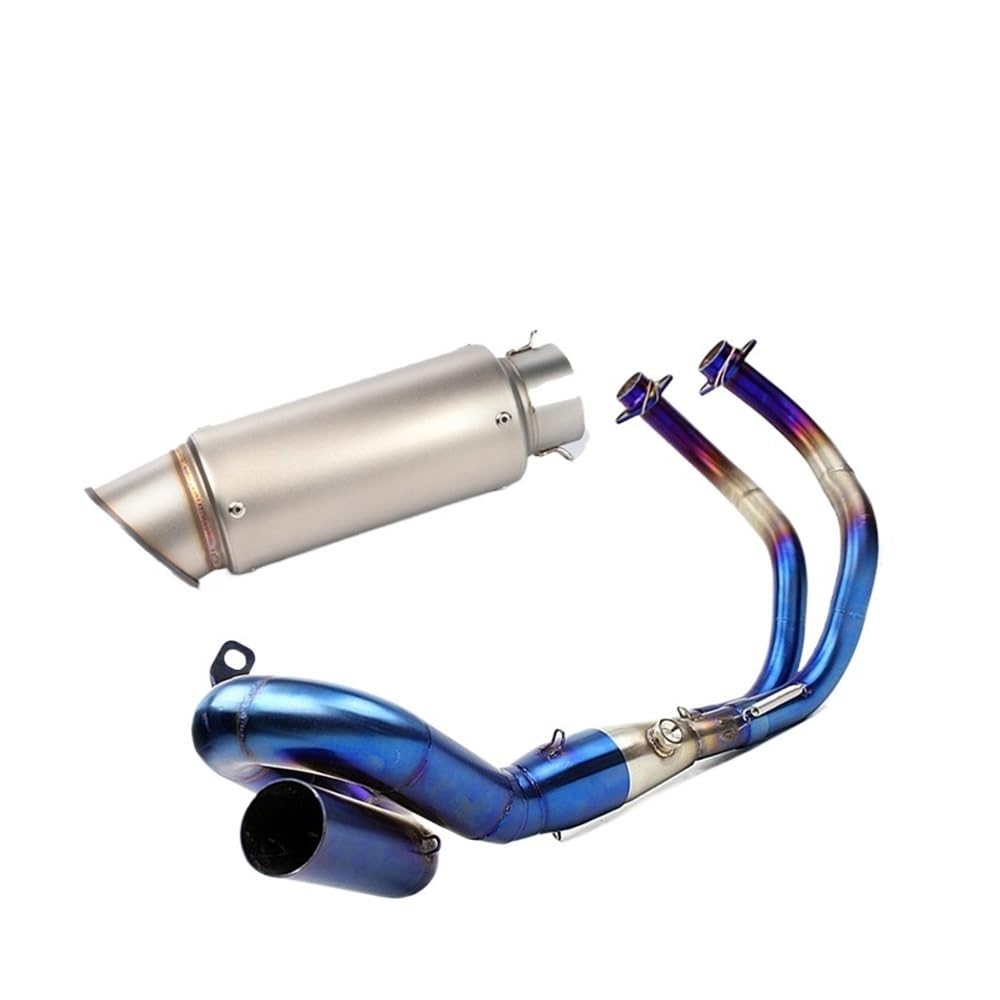 BIKKJBK Motorrad Schalldämpfer Für R7 R 7 2021 22 2023 Slip On Volle Motorrad Auspuff Ändern Vorne Link Rohr Carbon Schalldämpfer BIKKJBK Motorrad Schalldämpfer Für R7 R 7 2021 22 2023 Slip On Volle Motorrad Auspuff Ändern Vorne Link Rohr Carbon Schalldämpfer von BIKKJBK