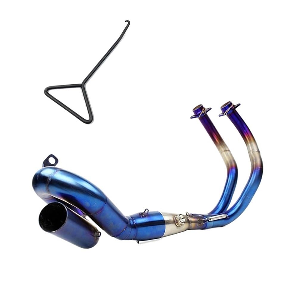 BIKKJBK Motorrad Schalldämpfer Für R7 R 7 2021 22 2023 Slip On Volle Motorrad Auspuff Ändern Vorne Link Rohr Carbon Schalldämpfer BIKKJBK Motorrad Schalldämpfer Für R7 R 7 2021 22 2023 Slip On Volle Motorrad Auspuff Ändern Vorne Link Rohr Carbon Schalldämpfer von BIKKJBK